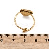 304 Stainless Steel Adjustable Open Cuff Rings for Women RJEW-K303-02G-3