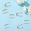 30Pcs Zinc Alloy Cover U Shaped Buckles FIND-CP0003-24-7