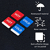 16 Pairs 2 Style Acrylic Public Signs DIY-FH0008-28A-4
