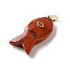 Natural Red Jasper Pendants G-Z102-02G-07-2