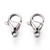 304 Stainless Steel Lobster Claw Clasps STAS-T065-10mm-34P-1