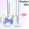 Butterfly Glass Hanging Suncatchers HJEW-WH20019-10A-2