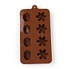 8-Cavity Floral Shaped Fondant Molds DIY-TAC0005-87-1