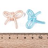 Spray Painted Textured Opaque Acrylic Beads OACR-N160-19-3