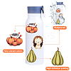 2 Bags 2 Styles Thanksgiving Day Cartoon Vinyl Stickers DIY-YW0009-91-3