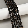Natural Yellow Blue Tiger Eye(Dyed & Heated) Bead Strands G-P230-07-8mm-AB-5