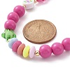 Round & Star Acrylic Beaded Mobile Phone Lanyard Wrist Strap HJEW-YW0001-03-10