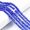 Electroplate Glass Beads Strands EGLA-A034-T6mm-B27-1