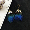 Alloy Enamel Dangle Earrings for Women WGBD3DC-03-1