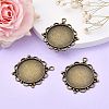Vintage Tibetan Style Alloy Pendant Cabochon Settings LS-TIBEP-M018-92AB-NF-5