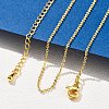 Brass Rolo Chains Necklaces for Women NJEW-D302-45G-1