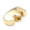 Brass Initial Beads KK-B167-27G-01E-2