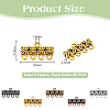 125Pcs 5 Style Tibetan Style Alloy Chandelier Component Links FIND-PH0025-32-4