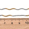 1.5MM Two Tone 304 Stainless Steel Wave Snake Chain Necklaces for Women NJEW-G194-01GP-5