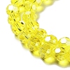 Electroplate Transparent Glass Beads Strands EGLA-A035-T8mm-A03-3