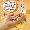 Dyed Synthetic Turquoise Chip Beaded Pendant Decorations HJEW-TAC0030-4