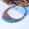 Ethnic Style Alloy Peacock Bib Necklaces FS-WG6E760-01-2
