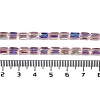 Electroplate Glass Chevron Beads Strands GLAA-Q101-02A-AB08-4