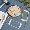 2Sets 2 Colors Alloy Humbucker Cover Guitar Pickup Frame Mounting Ring AJEW-FG0001-81-4