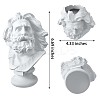 Greek Roman Style Statue Flower Pot Greek Head Planter Resin Succulent Planter Vase Makeup Brushes Container Pen Holder for Home Office Decoration ( 165*110MM ) JX094A-2