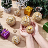 6Pcs 2 Styles Glass Mosaic Foam Ball Christmas Decorations AJEW-UN0002-83A-4
