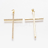 Brass Micro Pave Cubic Zirconia Big Pendants LS-ZIRC-L067-16-G-NR-2