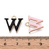 Rack Plating Alloy Enamel Pendants ENAM-T024-53W-G-3