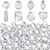 80Pcs 8 Style Acrylic Sew on Rhinestone OACR-FG0001-17-1