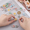 24Pcs 6 Colors Handmade Porcelain Beads PORC-WR0001-04-3