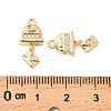 Brass Micro Pave Cubic Zirconia Pendants KK-K351-65G-3