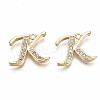 Brass Micro Pave Clear Cubic Zirconia Pendants LS-KK-S360-053K-NF-2
