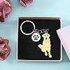 WEWAYSMILE Dog Keychain Car Keychain Pet Pendant Key-Ring Lovely Dog Key-ring Portable Metal Keychain Gift for Pet Lover Birthday Puppy Theme Party Supplies (Labrador) JX806A-6