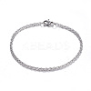 Tarnish Resistant 304 Stainless Steel Rope Chain Bracelets LS-BJEW-K002-08-1