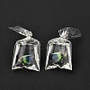 Resin Pendants with Iron Jump Ring RESI-A015-03B-2