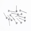 Tarnish Resistant 304 Stainless Steel Stud Earring Settings LS-X-STAS-H376-96-1