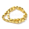 Electroplated Synthetic Magnetic Hematite Beads Strands G-P545-G04-8x12mm-3