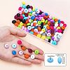 150Pcs 15 Style Food Grade Eco-Friendly Silicone Abacus Beads SIL-CA0001-24-3