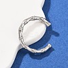 304 Stainless Steel Cuff Rings for Women RJEW-G361-01P-1