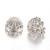Alloy Bead Cap Rhinestone Settings PALLOY-S090-36P-LF-1