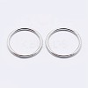 925 Sterling Silver Soldered Closed Jump Rings STER-F036-03P-1x9-2