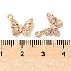 Brass Micro Pave Cubic Zirconia Pendants KK-A253-17G-3