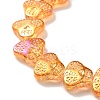 Transparent Electroplate Glass Beads Strands LS-EGLA-F158-HR01-3