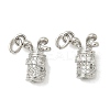 Brass Micro Pave Cubic Zirconia Pendants KK-Z120-29P-1