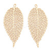 Rack Plating Brass Filigree Big Pendants X-KKC-T001-55KC-1