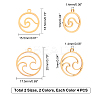 201 Stainless Steel Laser Cut Pendants STAS-UN0014-31-5