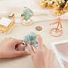 3Pcs 3 Styles Iron Raw Stone Display Holder ODIS-PH0009-13-3