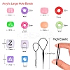 Plastic Hair Pin Bun Maker OHAR-SZ0001-05-7