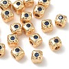 SHEGRACE Brass Cubic Zirconia Beads XGRQ4H151-682G-C-1