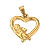 Ion Plating(IP) 304 Stainless Steel Pendants STAS-C103-20A-G-1