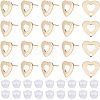 Unicraftale 30Pcs 201 Stainless Steel Stud Earring Findings STAS-UN0038-72-1